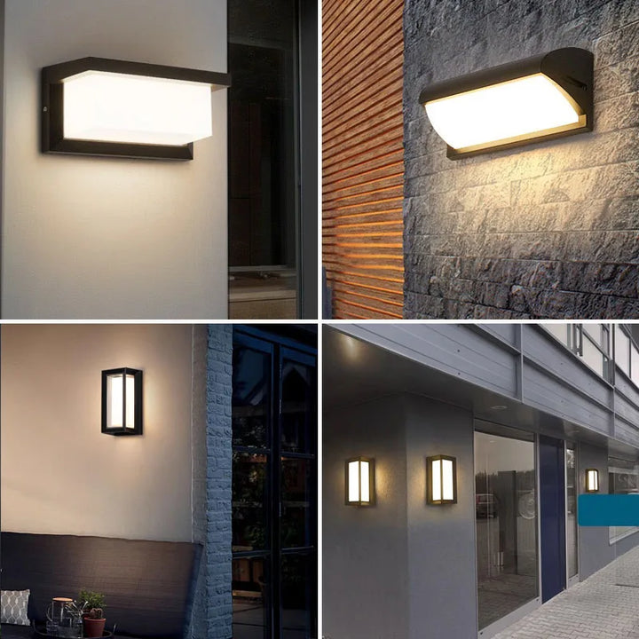 Skanto | LED-Wandleuchte mit Radar-Bewegungssensor – 16W wasserdichte Leuchte für Innen- und Außenbereich, kalt- und warmweißes Licht, AC85-265V