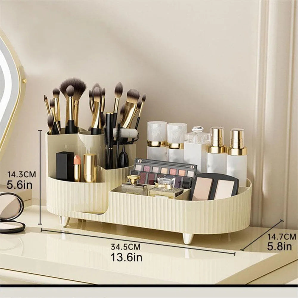 Skanto | Eleganza – Luxuriöser Beauty-Organizer mit schlankem, drehbarem Design