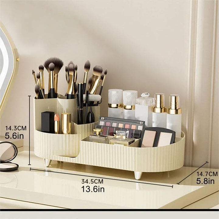 Skanto | Eleganza – Luxuriöser Beauty-Organizer mit schlankem, drehbarem Design