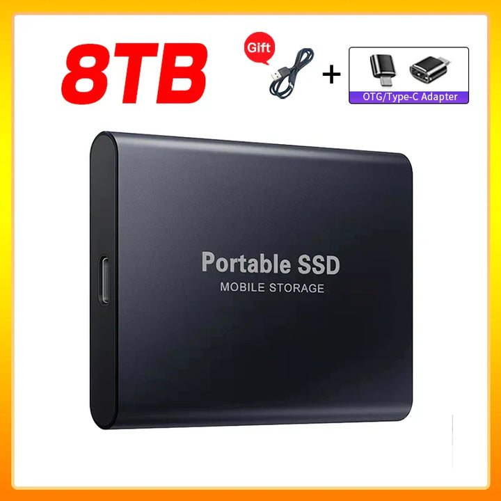 Skanto | Hochgeschwindigkeits-Externe Solid State Drive 1TB Tragbare Externe Festplatte SSD 2TB Externe SSD Festplatte für Laptop Mac
