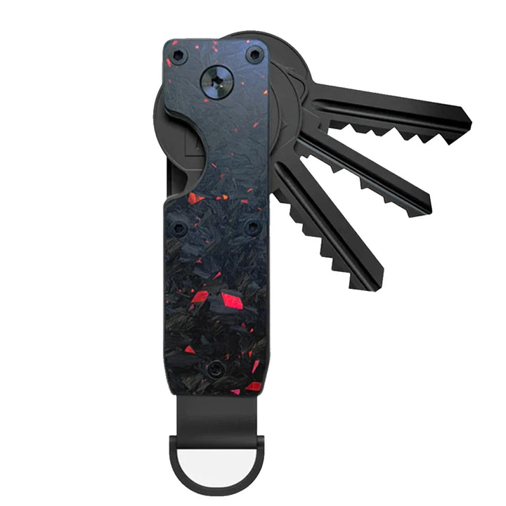 Skanto | Kompakter Schlüssel-Organizer – Minimalistisches Metall-Schlüsseletui für 1-5 Schlüssel – Sichere Schlüsselhalter-Lösung