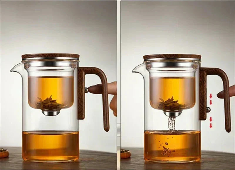 Skanto | TeaPure Glassphere – Glasteekanne mit losem Filter für heißen und kalten Tee