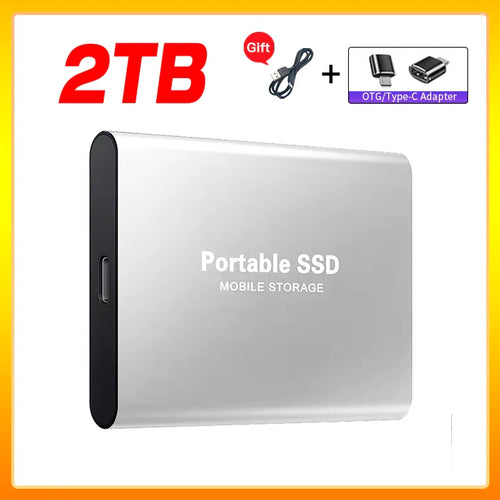 Skanto | Hochgeschwindigkeits-Externe Solid State Drive 1TB Tragbare Externe Festplatte SSD 2TB Externe SSD Festplatte für Laptop Mac