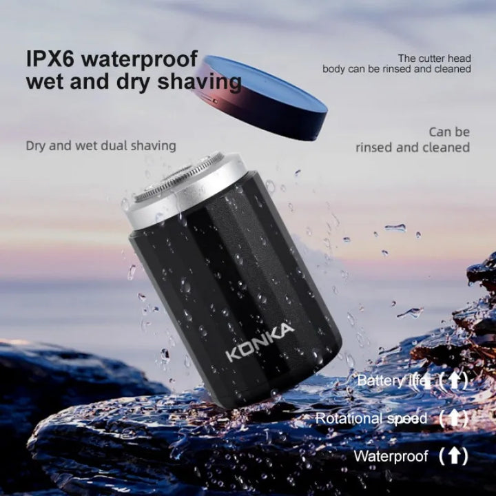 Skanto | Wiederaufladbarer Mini Wasserdichter Elektrorasierer