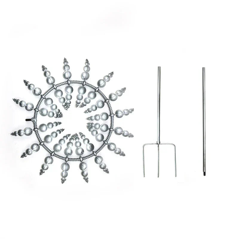 Skanto | Einzigartiges solarbetriebenes kinetisches Metall-Windspiel – Magische Windfänger für Terrasse, Garten, Rasen und Außendekoration