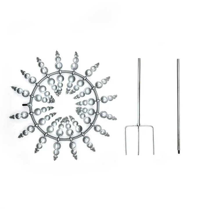 Skanto | Einzigartiges solarbetriebenes kinetisches Metall-Windspiel – Magische Windfänger für Terrasse, Garten, Rasen und Außendekoration