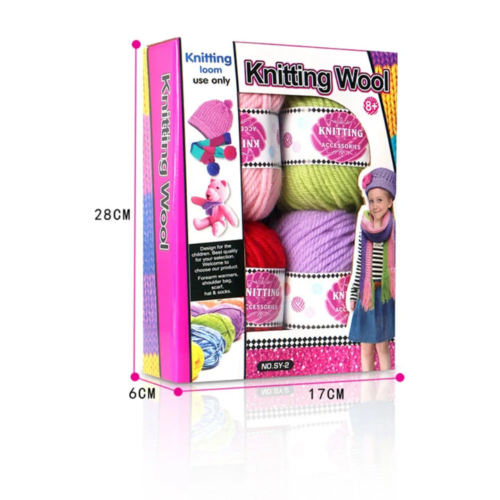 Skanto | Strickolino Strickmaschine | 22 Nadeln | Automatisches Rundstrick-Set für Anfänger & Erwachsene | Schneller Stricker mit Zubehör