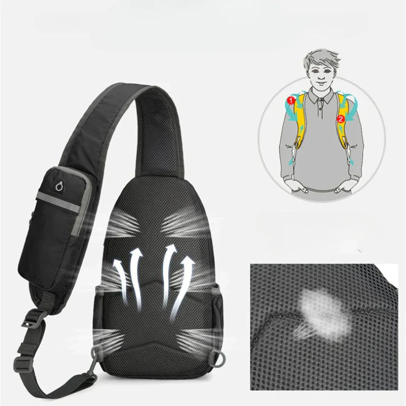Skanto | SecurePack | Wasserdichter Anti-Diebstahl-Rucksack mit mehreren Fächern – Leichte Crossbody-Reisetasche