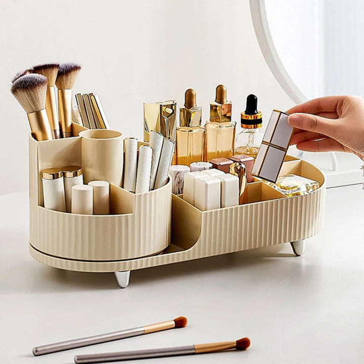 Skanto | Eleganza – Luxuriöser Beauty-Organizer mit schlankem, drehbarem Design