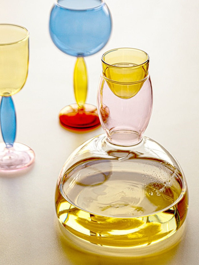 Skanto | Borosilikat 3-Farben-Glas – Weinglas