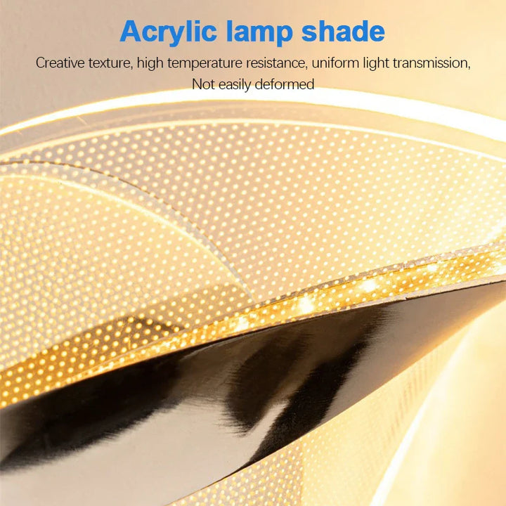 Skanto | NordGlow LED-Wandleuchte | Modernes Acryl- & Metalldesign | 3 Lichtfarben | Kreative Innenbeleuchtung für Wohn- & Schlafzimmer