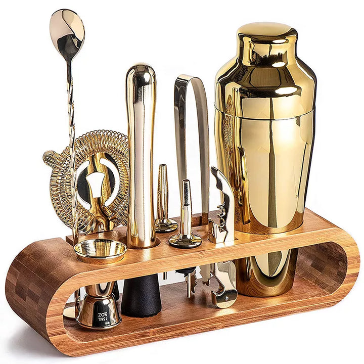 Skanto | MixArt Metall-Bar-Set | Elegantes Cocktail- und Barkeeper-Set | Perfekte Drinks leicht gemacht