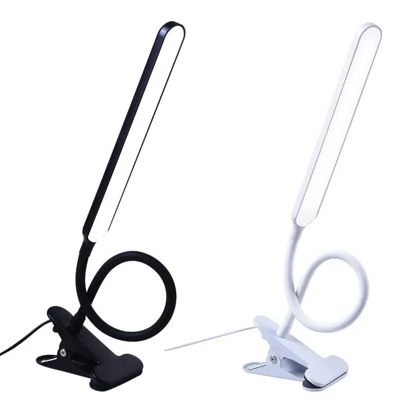 Skanto | LED Klemmleuchte LumaFlex | 3 Lichtfarben & 10 Helligkeitsstufen | USB-betrieben | Flexibler Hals | Augenfreundlich & Dimmbar