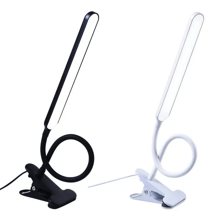Skanto | LED Klemmleuchte LumaFlex | 3 Lichtfarben & 10 Helligkeitsstufen | USB-betrieben | Flexibler Hals | Augenfreundlich & Dimmbar