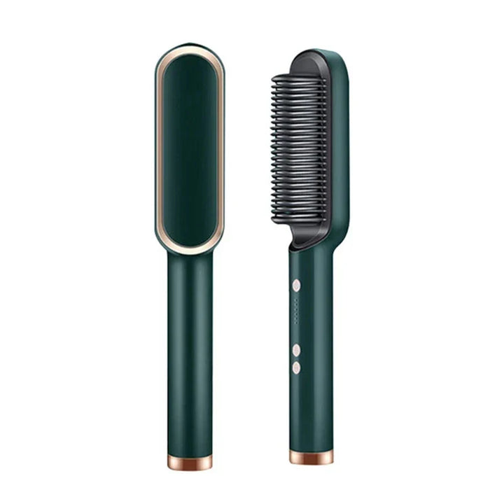 Skanto | Haarglättungsbürste UK – 2-in-1 Thermo-Glättkamm & Lockenwickler mit einstellbarer Hitze & Turmalin-Technologie