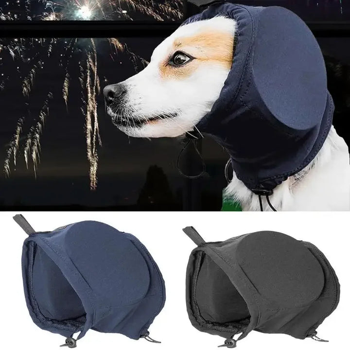 Skanto | Geräuschunterdrückende Hunde-Ohrenschützer | Bequemes, atmungsaktives Polyester zur Linderung von Angst bei Feuerwerk und Gewitter