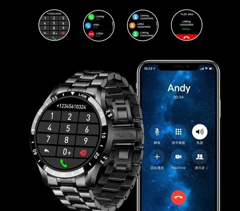 Skanto | Luxus 4G Smartwatch – Stilvolle Uhr mit Anruffunktion, GPS und Gesundheitsfunktionen