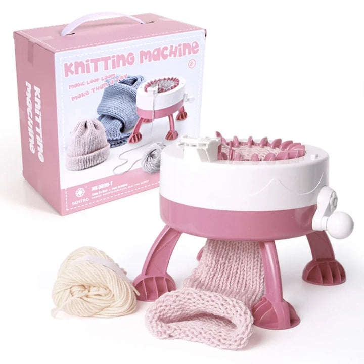 Skanto | Strickolino Strickmaschine | 22 Nadeln | Automatisches Rundstrick-Set für Anfänger & Erwachsene | Schneller Stricker mit Zubehör