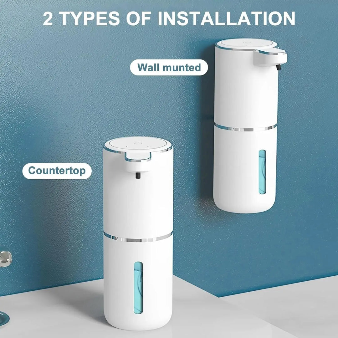 Skanto | Smarter 380ml berührungsloser Schaumseifenspender – USB wiederaufladbar, 4-stufige Schaumvolumen-Einstellung