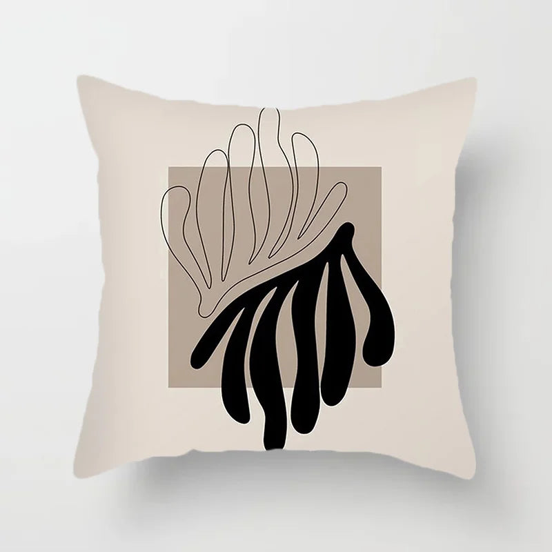 Moderne Kunst Abstraktes Muster Dekorative Kissenbezüge Kreative Linie Sofa Stuhl Kissenbezug Home Office Dekor | Skanto