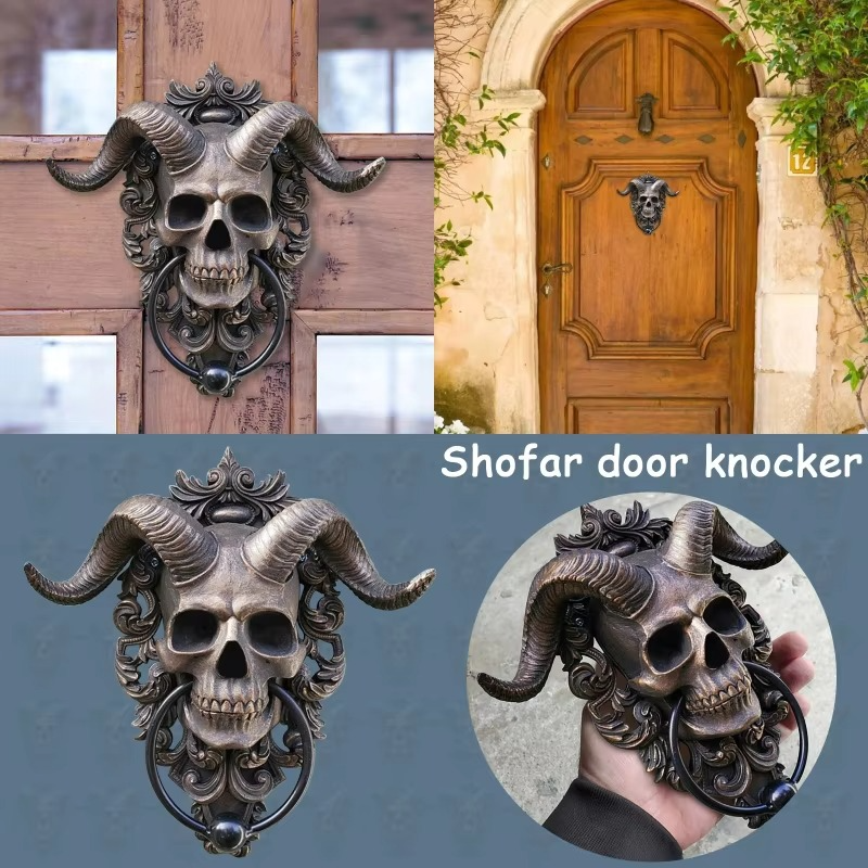 Skanto | Türklopfer mit Harz-Totenkopf