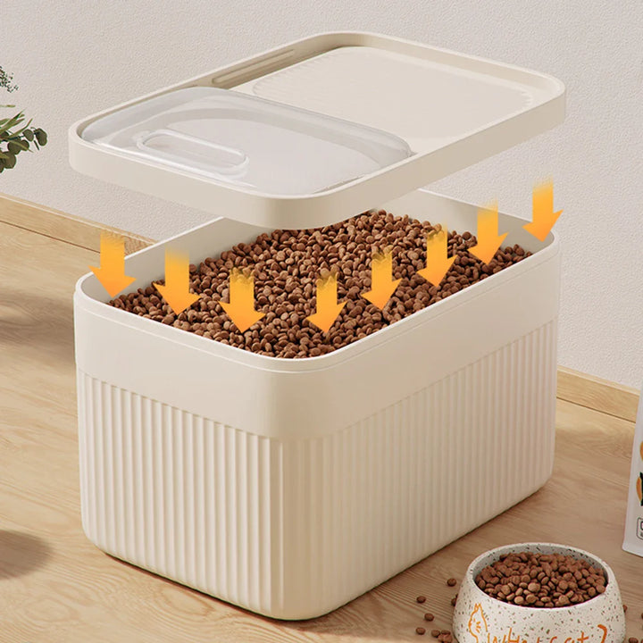 Skanto | FutterBox FreshGood | Luftdicht & Feuchtigkeitsgeschützt | 5/10/15L | Für Hunde- & Katzenfutter