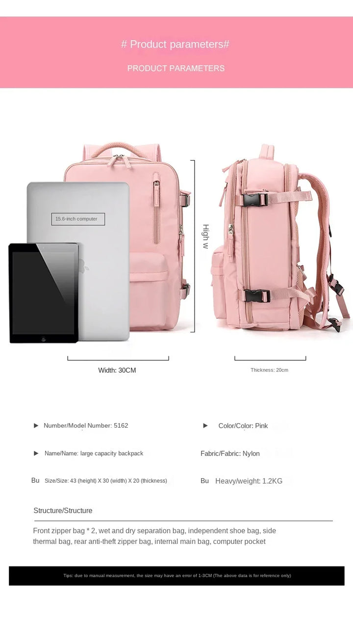 Skanto | Reise-Handgepäck-Rucksack mit Schuhfach