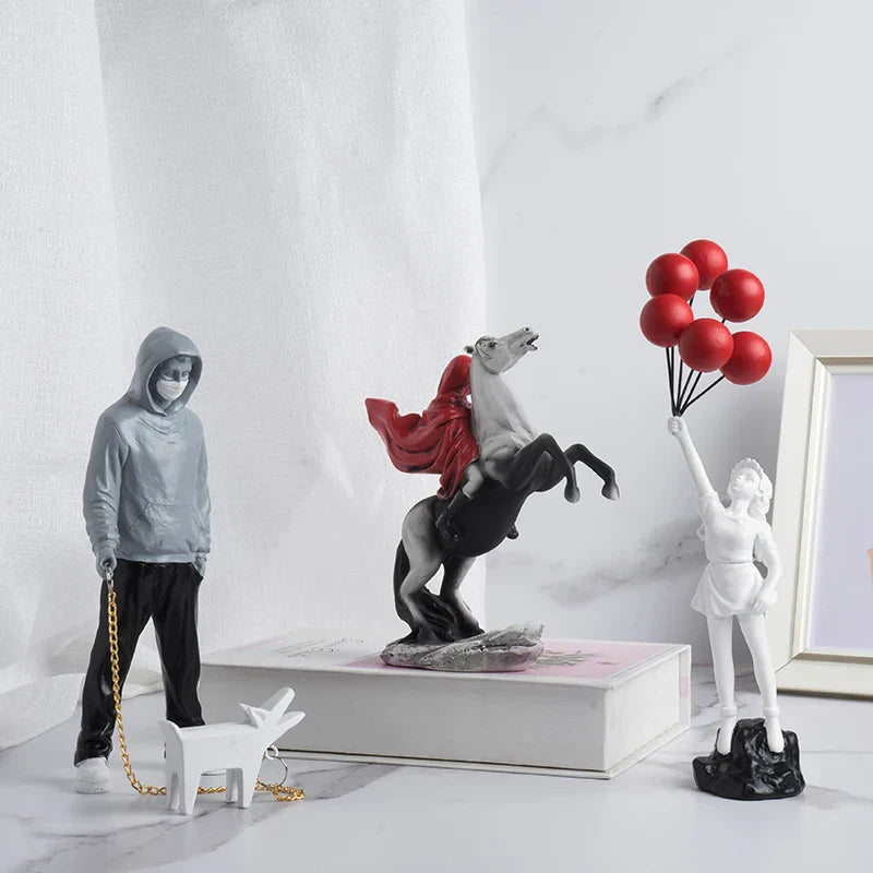 Skanto | Banksy Inspirierte Skulpturenkollektion