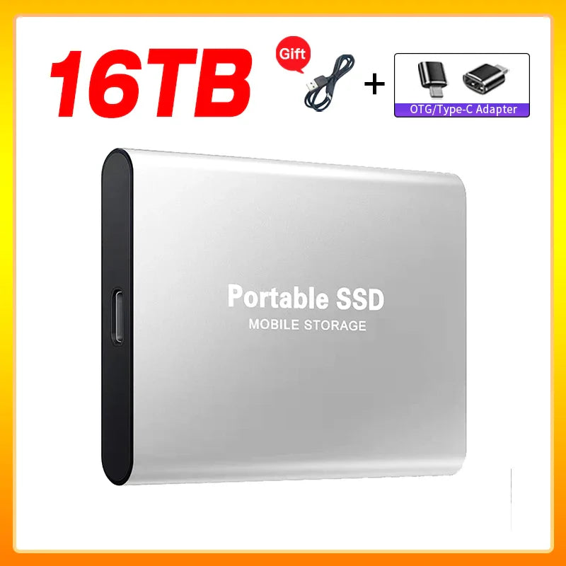 Skanto | Hochgeschwindigkeits-Externe Solid State Drive 1TB Tragbare Externe Festplatte SSD 2TB Externe SSD Festplatte für Laptop Mac