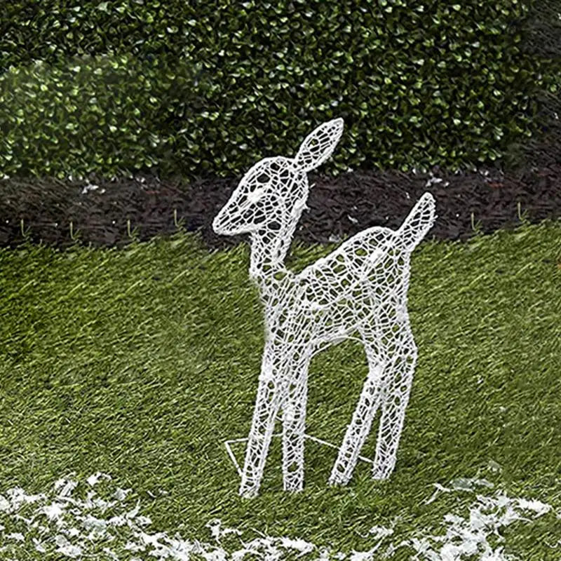 Skanto | Weihnachtsbeleuchtung Rentier Dekoration – Metall-Silhouette für Outdoor & Indoor