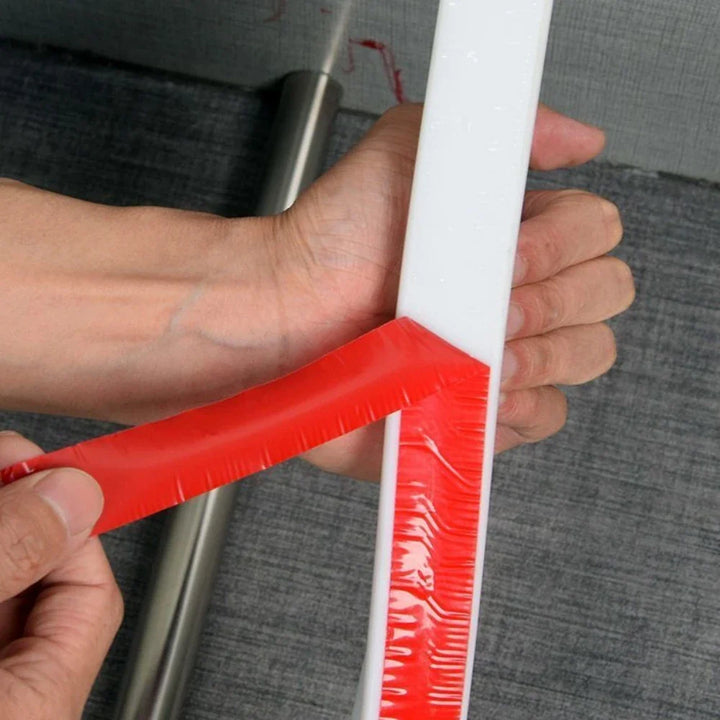 Skanto | Flexibler Silikon-Badewasserstopper – Duschboden Nass-/Trockentrennung – Küchenspülen-Spritzschutz – Wasserbarriere Duschzubehör