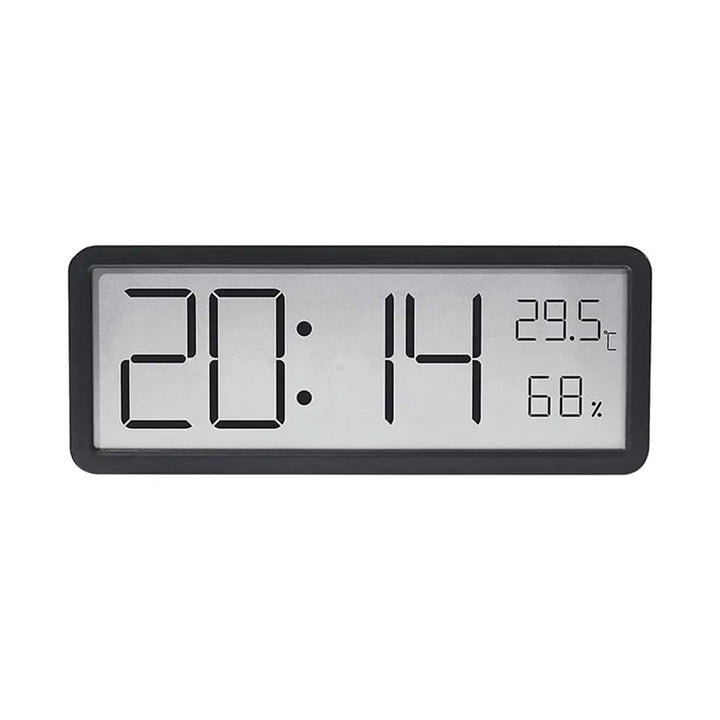 Skanto | TimeVibe Große LED-Digitalwanduhr mit Temperatur- und Feuchtigkeitsanzeige