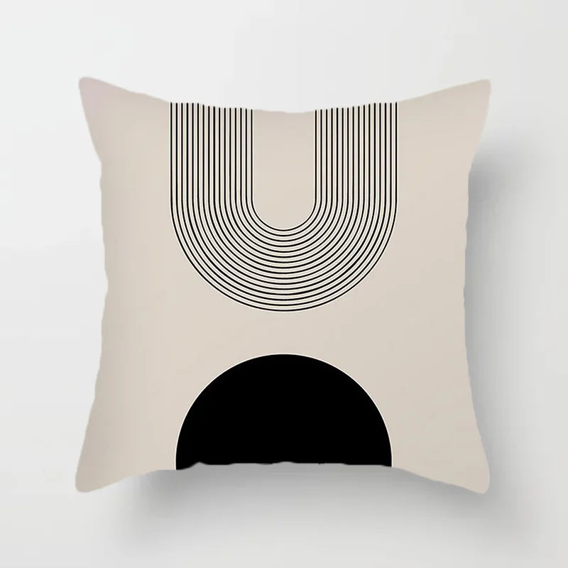 Moderne Kunst Abstraktes Muster Dekorative Kissenbezüge Kreative Linie Sofa Stuhl Kissenbezug Home Office Dekor | Skanto