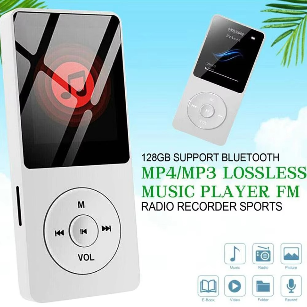 Skanto | Tragbarer Hi-Fi Bluetooth MP3/MP4-Player mit 1,8" Bildschirm und Multifunktionalität