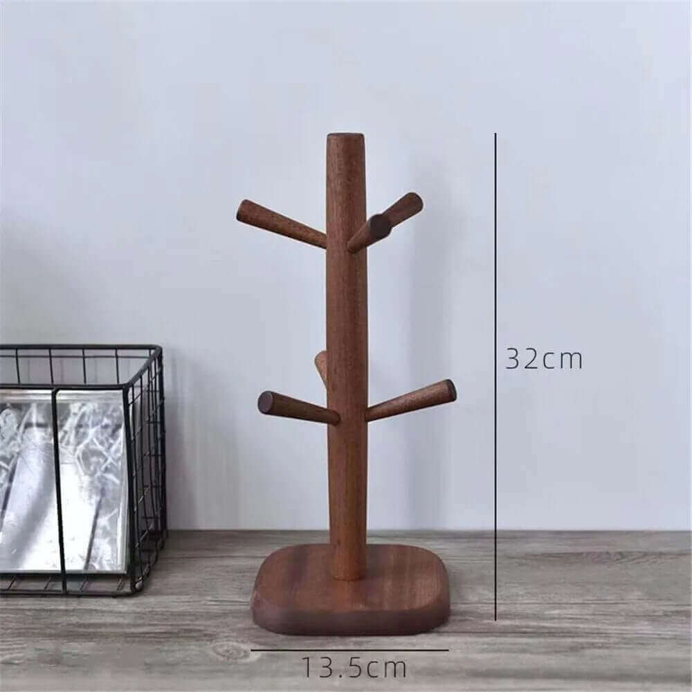 Robuster Tassenhalter aus Holz: Tassenbaum in verschiedenen Formen + Farben