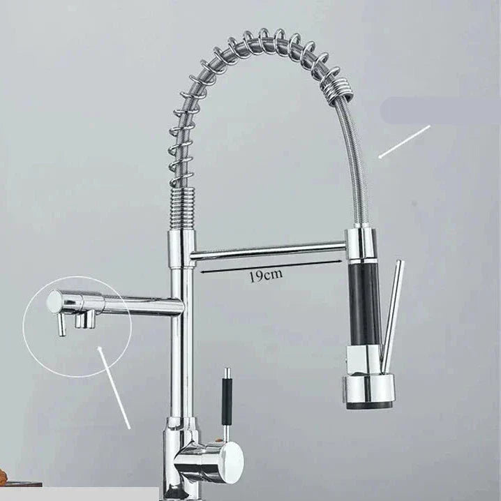 Skanto | NickelFlex Küchenarmatur | 360° Drehung | Edelstahl