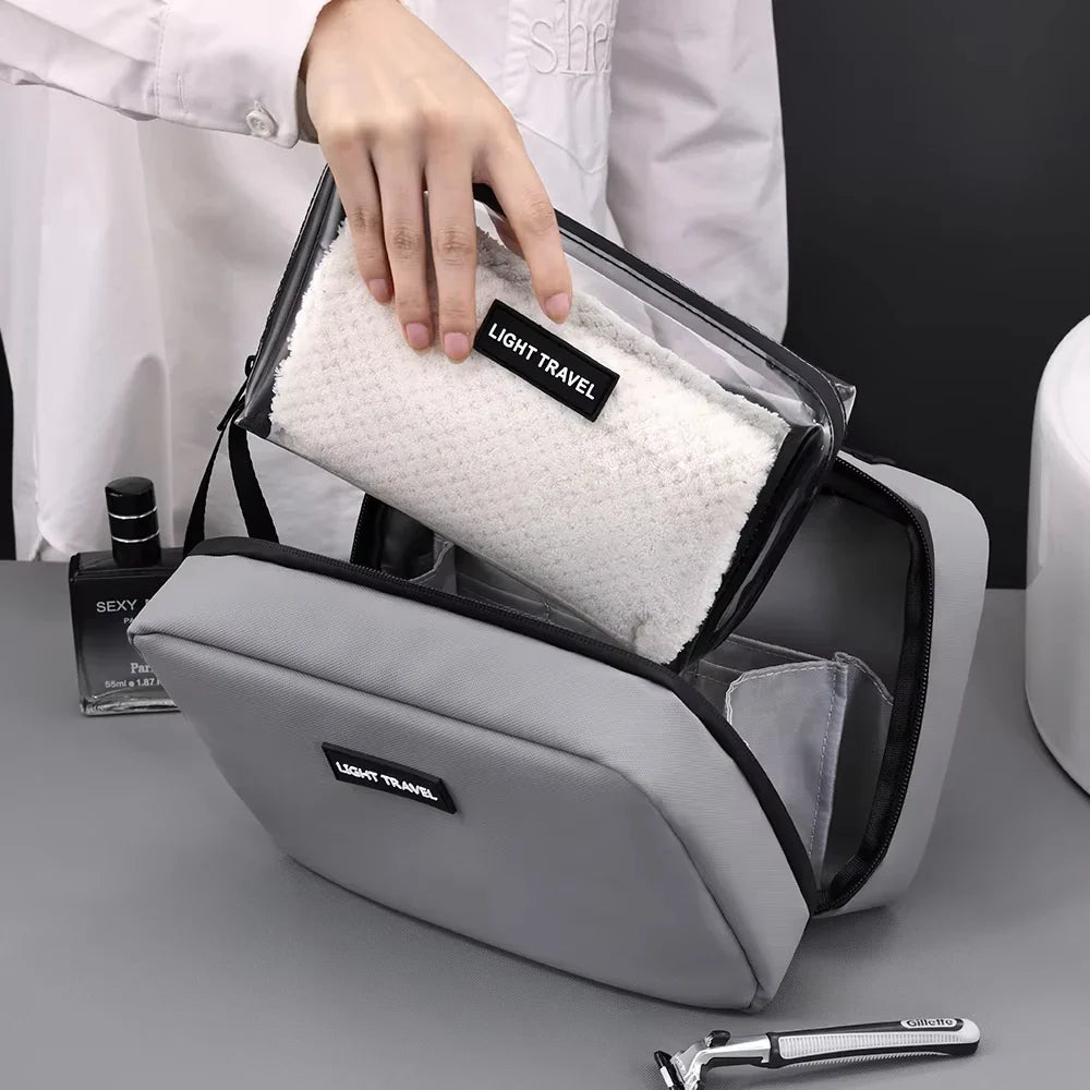 Skanto | Packvard Herren Kulturbeutel Reisetasche | 24×16×11 cm | Wasserabweisend & Reißfest | Mit Griff & Viel Stauraum