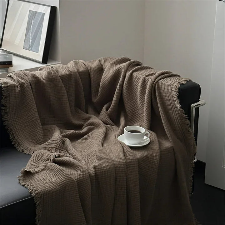Skanto | Sofaüberwurf aus massiver Baumwolle
