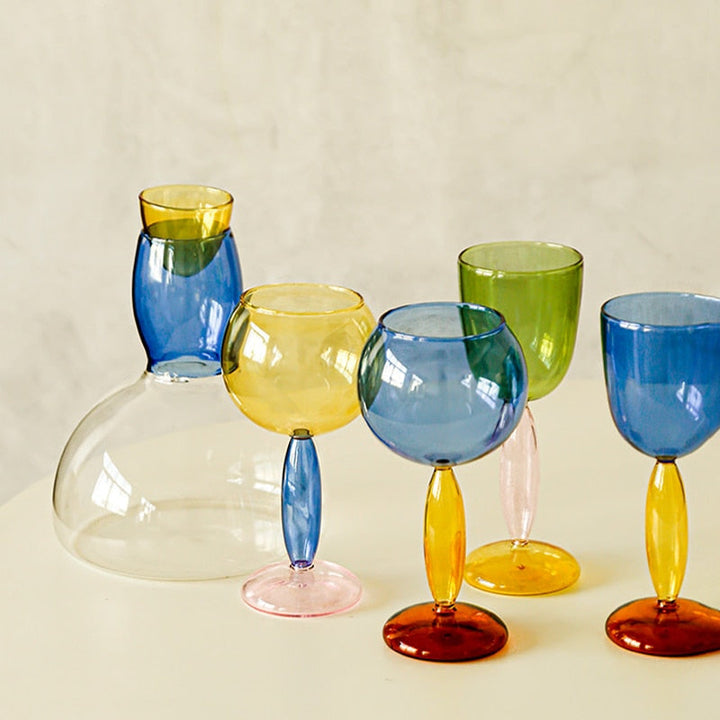 Skanto | Borosilikat 3-Farben-Glas – Weinglas
