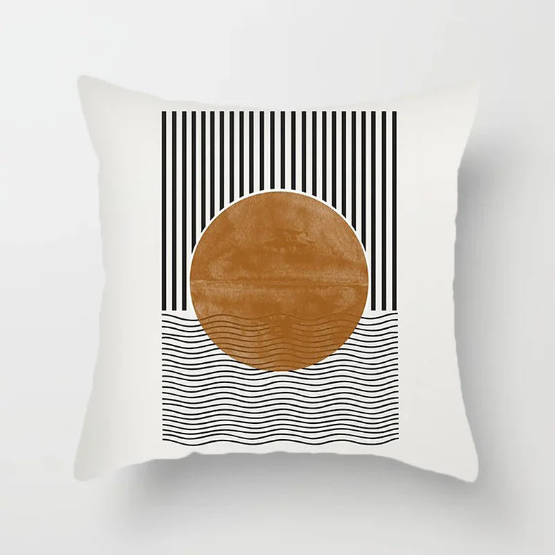 Moderne Kunst Abstraktes Muster Dekorative Kissenbezüge Kreative Linie Sofa Stuhl Kissenbezug Home Office Dekor | Skanto