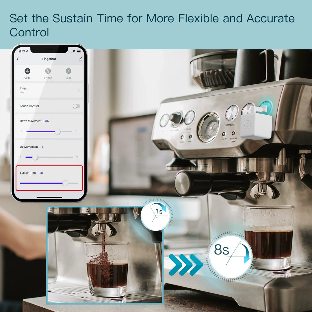 Skanto Tuya Fingerbot Taster - Wifi programmierbare Steuerung über SmartLife Google Alexa Apps