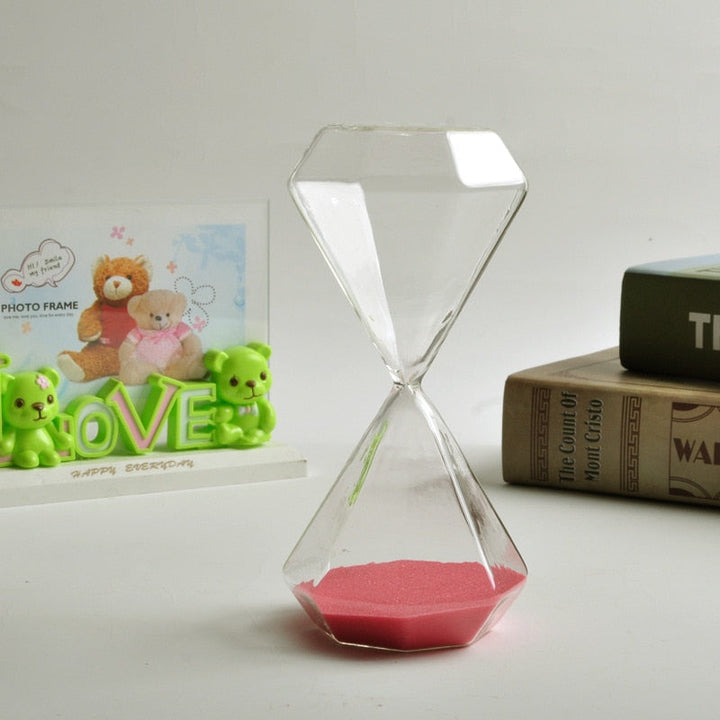 Skanto | 5-60 Minuten Diamant-Sanduhr, Sand-Timer, Sandglas, Kindergeschenk, Timer, Heimdekoration, Erhältlich in mehreren Farboptionen