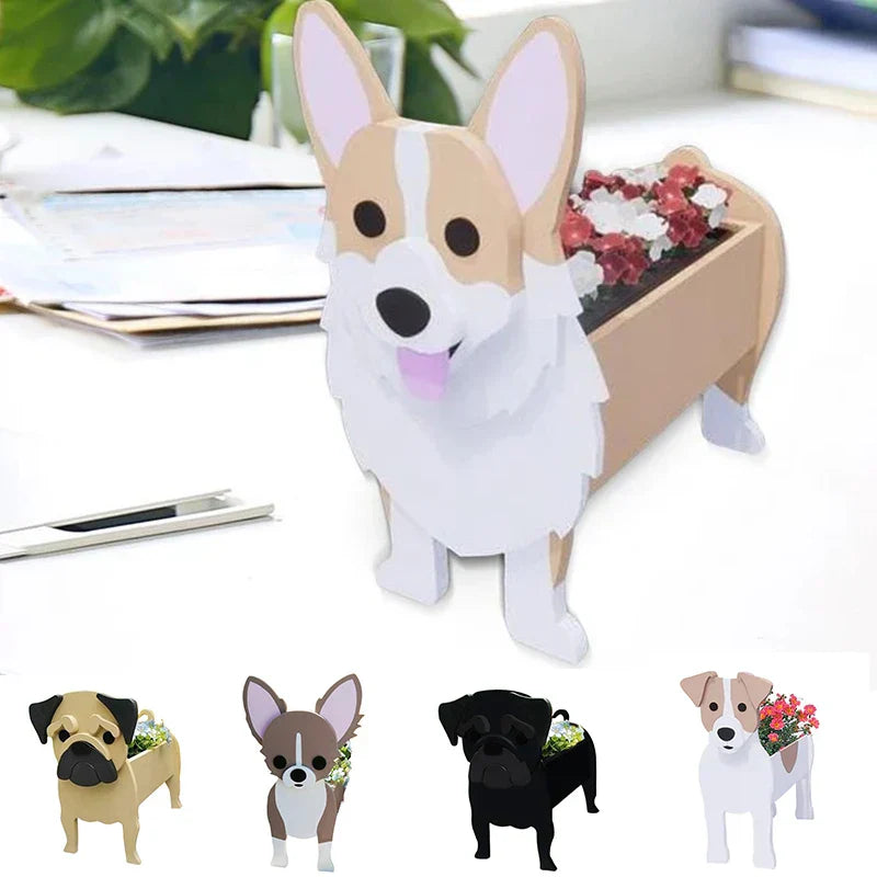 Skanto | Hunde-Pflanztopf – Pawsome – Hunde-Pflanzgefäß – Verschiedene Rassen