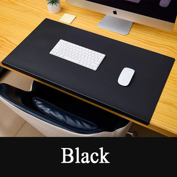 Skanto | Ergonomische PU-Leder-Schreibtischunterlage – Handgelenk- und Ellbogenstütze mit rutschfester Oberfläche für Büro und Gaming