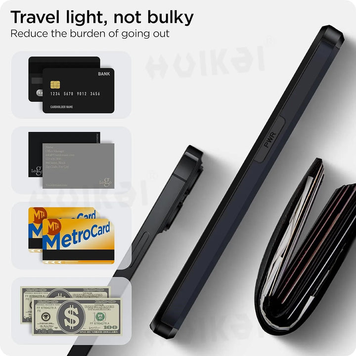 Skanto | LuxShield iPhone Hülle mit Kartenfach | Schlankes Design | Kartenaufbewahrung | Schutz und Stil