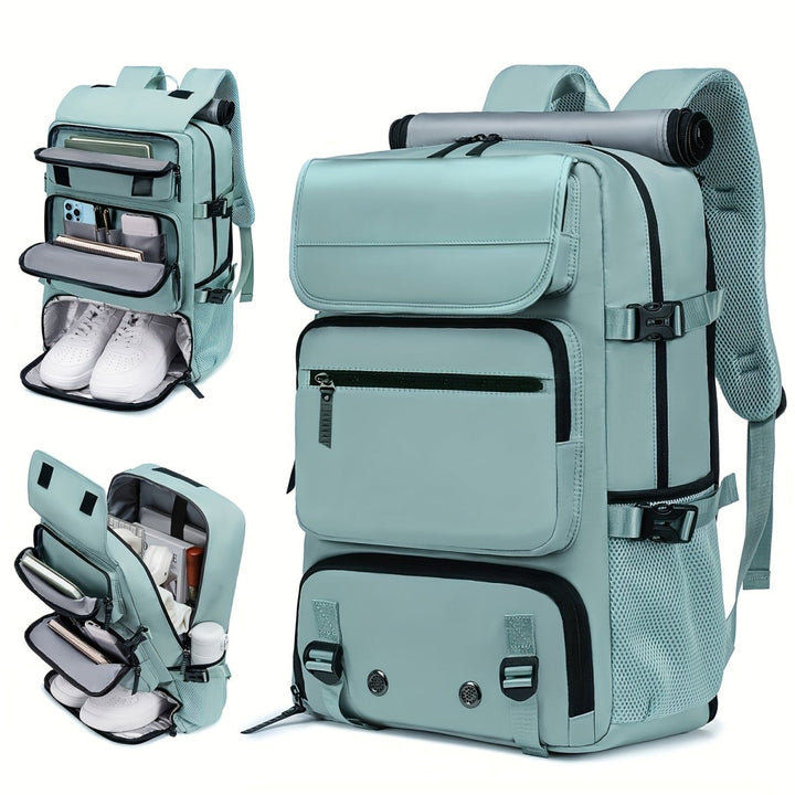 Skanto | TRAVELMAX Pack – Großer wasserdichter Reiserucksack mit USB-Ladeanschluss