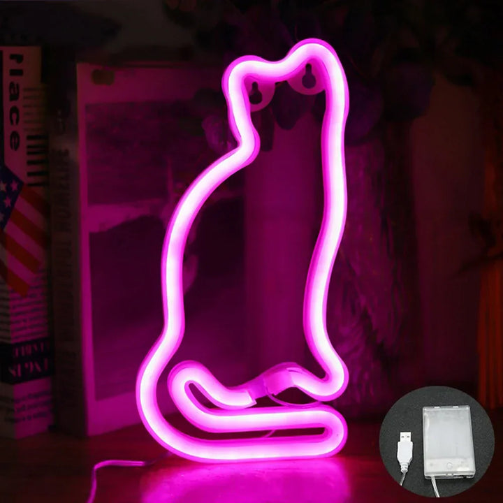 Skanto Neon Schild – USB-/Batteriebetriebenes LED-Neonlicht für die Heimdekoration