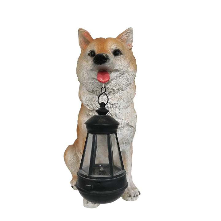 Skanto | Solarbetriebene Harz-Hundestatuenlampe