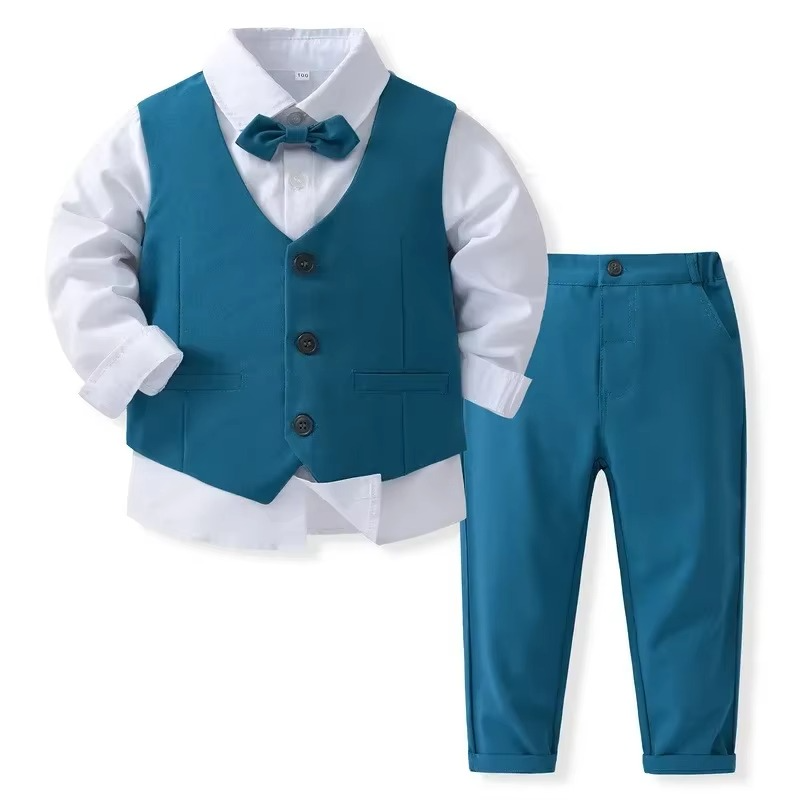 Skanto | Formelles Baumwoll-Outfit-Set für Jungen, Kleinkinder und Kinder