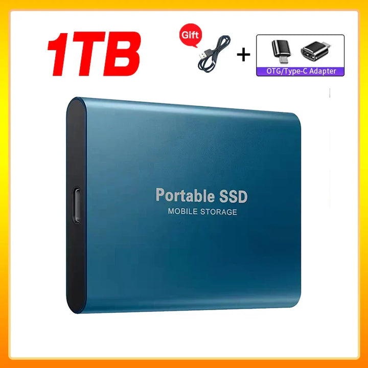 Skanto | Hochgeschwindigkeits-Externe Solid State Drive 1TB Tragbare Externe Festplatte SSD 2TB Externe SSD Festplatte für Laptop Mac